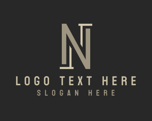 Startup Industrial Company Letter N Logo