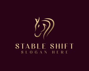 Luxury Equine Horse logo design