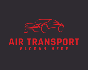 Red Sports Car Garage logo design