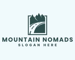 Travel Road Mountains logo design