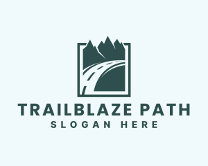 Travel Road Mountains logo design