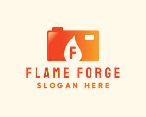 Fire Camera Photography Studio logo design