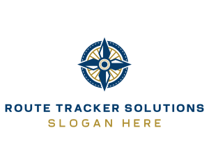 Tracking Route Compass logo design