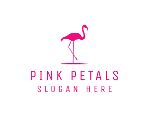 Pink Flamingo Silhouette logo