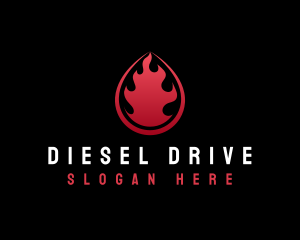 Diesel Gas Fire  logo