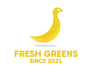 Yellow Banana Bird logo design