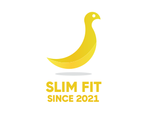 Yellow Banana Bird logo design