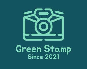 Green Monoline Camera  logo design