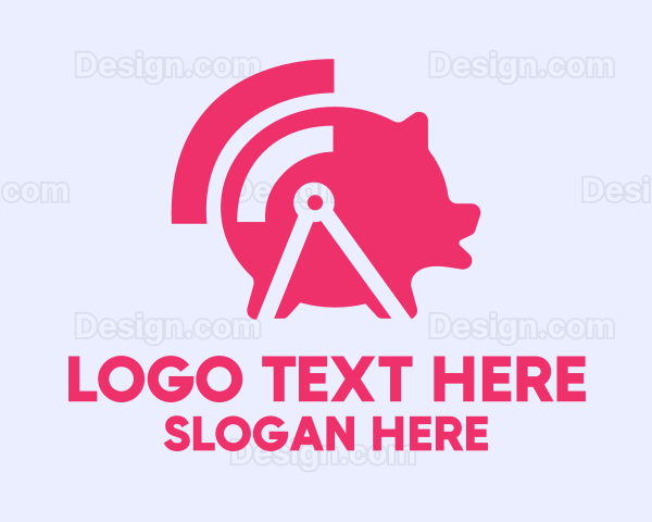 Pink Wifi Pig Logo