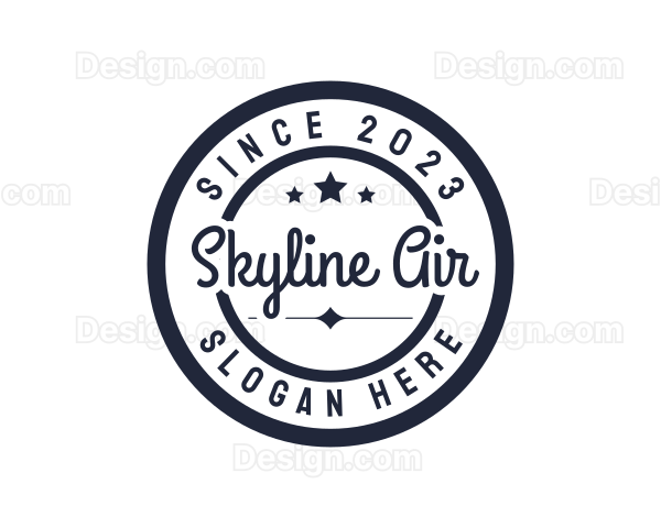 Stylish Round Script Logo