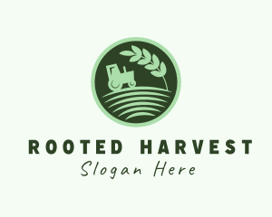 Agri Farm Tractor logo design