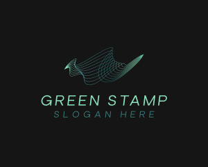 Green Waves Software logo design