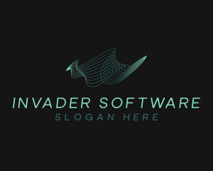 Green Waves Software logo design