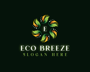 Eco Herb Leaf logo design