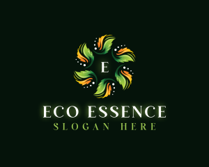 Eco Herb Leaf logo design