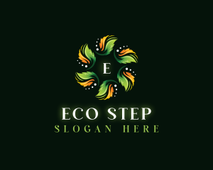 Eco Herb Leaf logo design