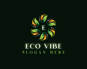 Eco Herb Leaf logo design