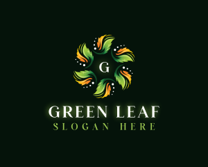 Eco Herb Leaf logo design