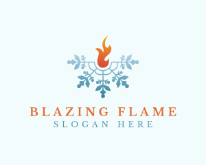 Ice Fire Snow logo design