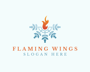 Ice Fire Snow logo design