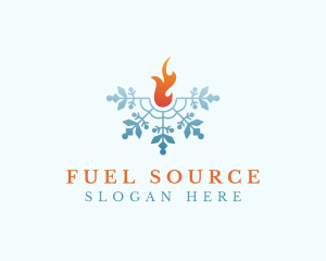 Ice Fire Snow logo design