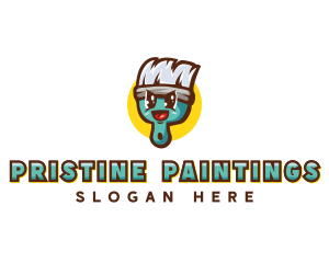 Paint Brush Refurbish Painting logo design