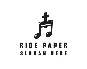 Christian Music Note logo design