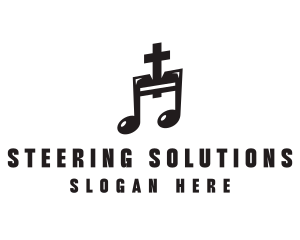 Christian Music Note logo design