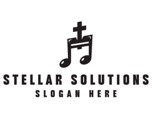 Christian Music Note logo design