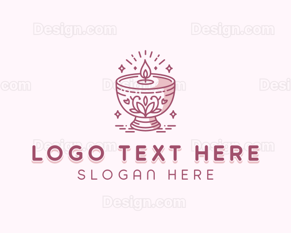 Floral Candlelight Souvenir Logo