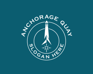 Lighthouse Compass Arrow logo