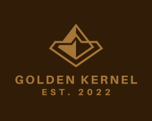 Golden Pyramid Architect logo design