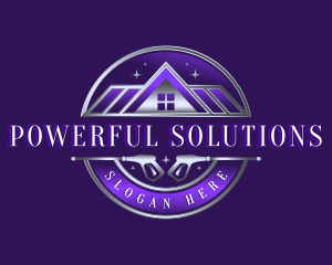 Clean Power Wash Roofing logo design