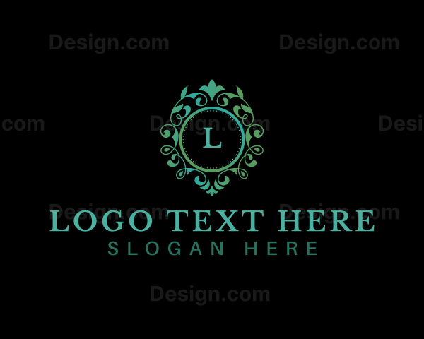 Floral Vines Frame Logo