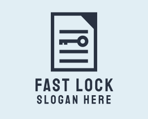 Document Password Manager logo design