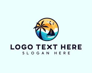 Boat Airplane Travel Logo