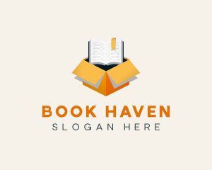 Book Box Package logo design