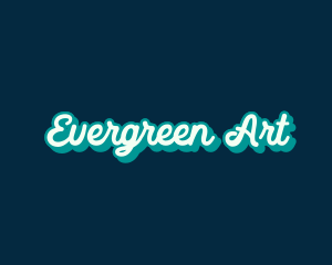 Cursive Playful Pop Art logo design