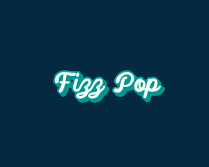 Cursive Playful Pop Art logo design