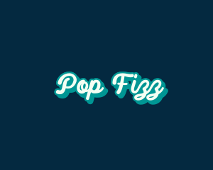 Cursive Playful Pop Art logo design