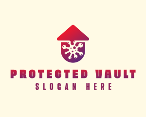 Virus Defense Protection logo design