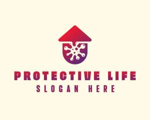 Virus Defense Protection logo design