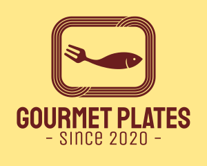 Seafood Fish Plate logo design