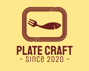 Seafood Fish Plate logo design