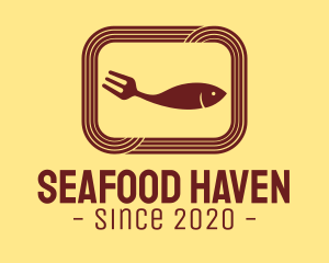 Seafood Fish Plate logo design