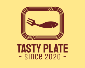 Seafood Fish Plate logo design