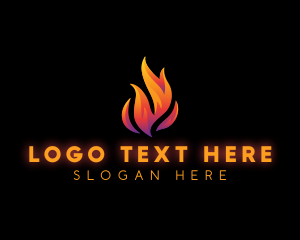 Flame Fire Blazing logo