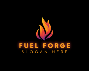 Flame Fire Blazing logo design