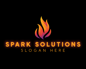 Flame Fire Blazing logo