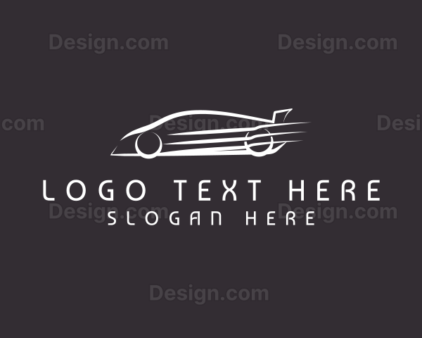 Fast Sports Car Racing Logo